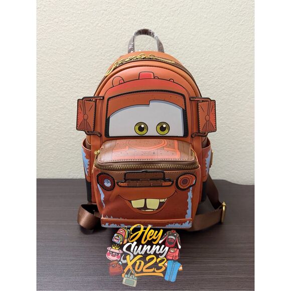 Loungefly Disney Pixar Cars Mater Light Up Figural Mini Backpack main image 4